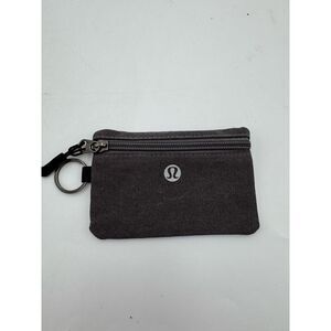 Lululemon Durable Small Zippered Coin Wallet Dark Gray NWOT